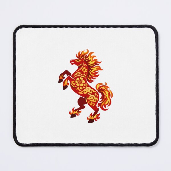 Item preview, Traditional Chinese Fire Horse Papercut Style Art designed and sold by Vendeloc.
