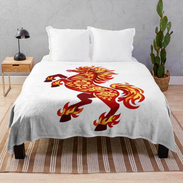Item preview, Traditional Chinese Fire Horse Papercut Style Art designed and sold by Vendeloc.