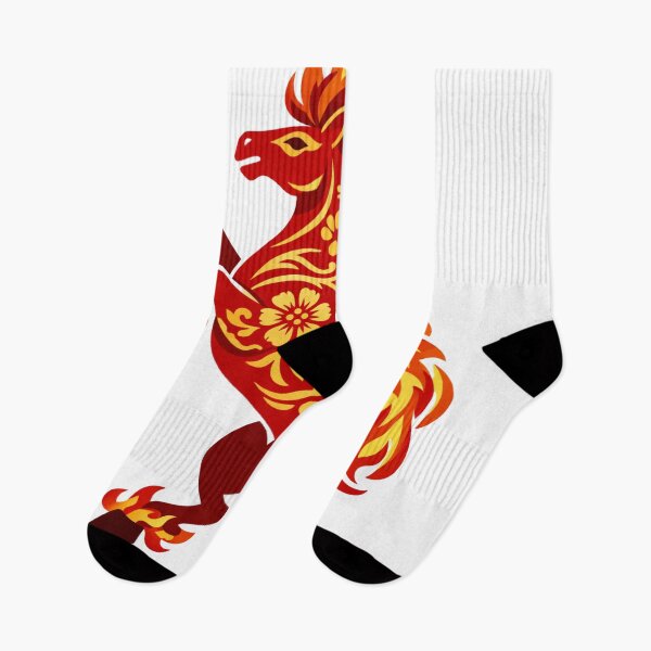 Item preview, Traditional Chinese Fire Horse Papercut Style Art designed and sold by Vendeloc.