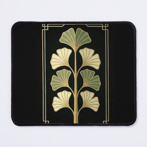 Item preview, Ginkgo Leaf Stem – Architectural Botanical Emblem designed and sold by SavinMercantile.
