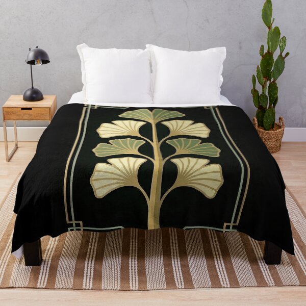 Item preview, Ginkgo Leaf Stem – Architectural Botanical Emblem designed and sold by SavinMercantile.