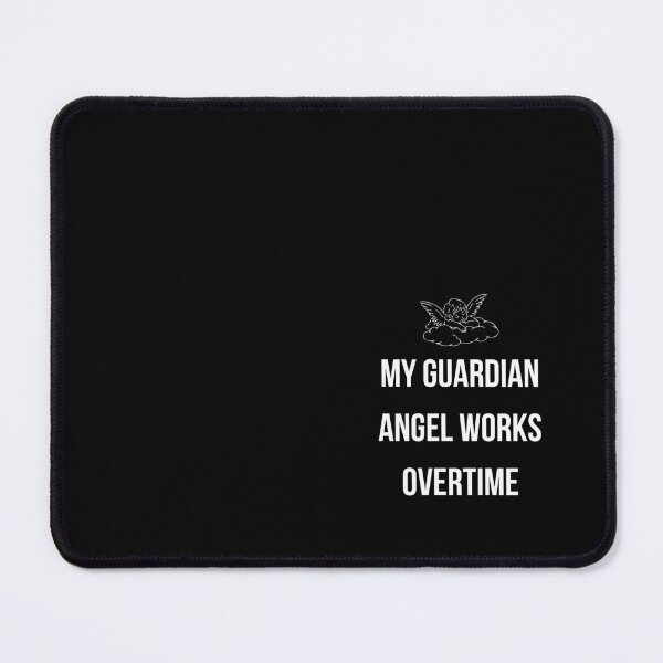 Item preview, My guardian angel works overtime| Funny Christian Gift, Christian Humor, Funny Religious Gift designed and sold by PISMO_SHOP.