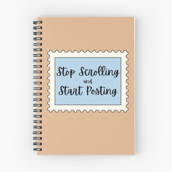 Item preview, Stop Scrolling & Start Posting - Postage Stamp  designed and sold by Pearl Rabbit Post.