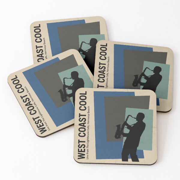Item preview, West Coast Cool - 1950s Retro Jazz Album Art Poster designed and sold by Cozy-Old-Pub.
