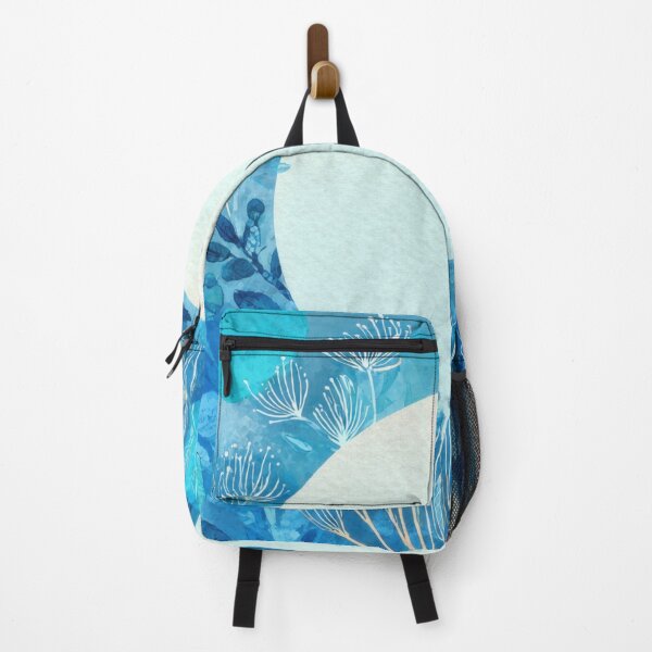 Item preview, Blue flora design with blank space designed and sold by anytka.