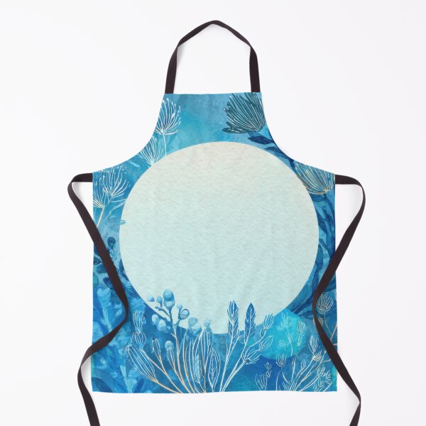 Item preview, Blue flora design with blank space designed and sold by anytka.