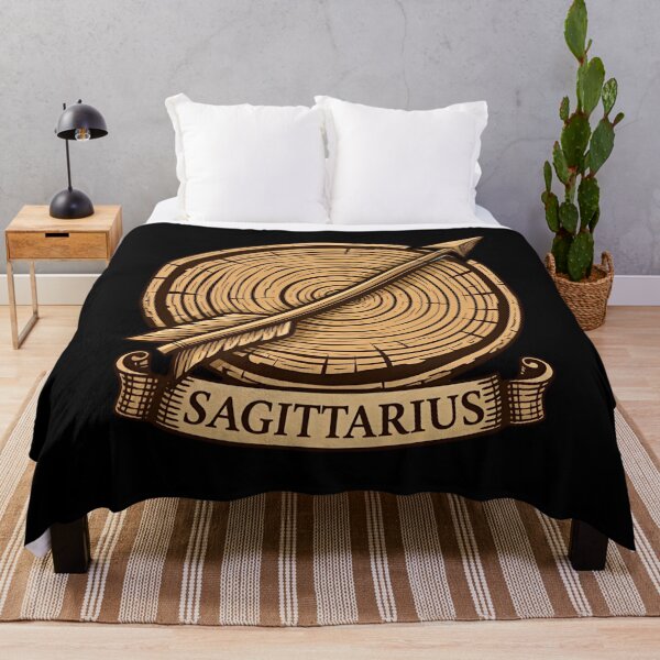 Item preview, Sagittarius Arrow & Woodcut Zodiac Emblem designed and sold by SidTastic .