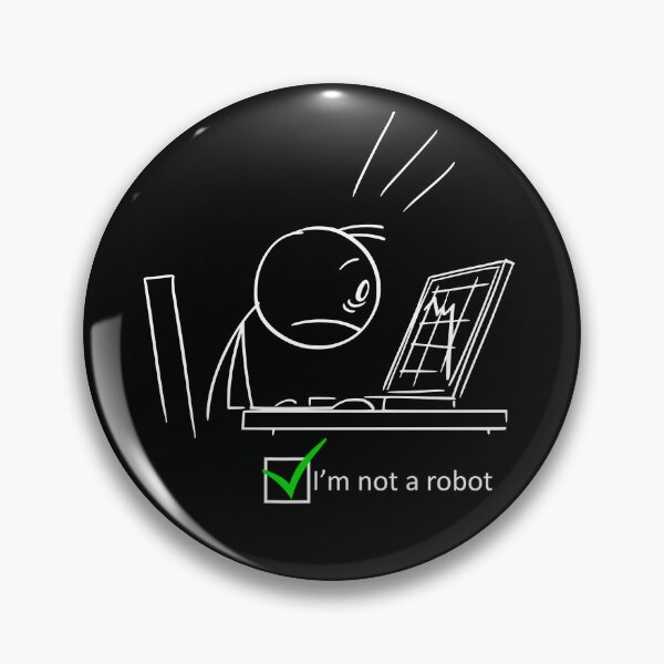 Item preview, Funny Nerdy I'm not a Robot Test Computer Geek Gift designed and sold by waikibi ⭐⭐⭐⭐⭐.