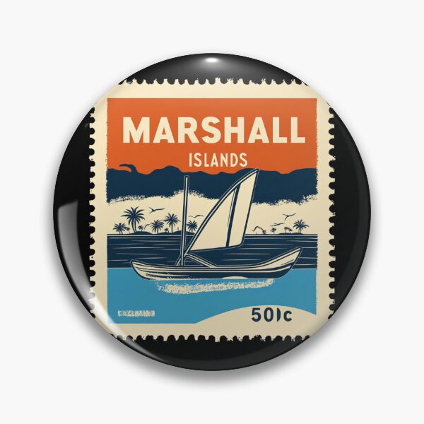 Item preview, Vintage Marshall Islands Postage Stamp Art - Walap Sailing Canoe designed and sold by tiigerdad.