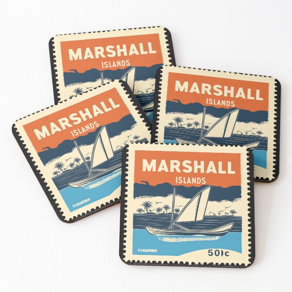 Item preview, Vintage Marshall Islands Postage Stamp Art - Walap Sailing Canoe designed and sold by tiigerdad.