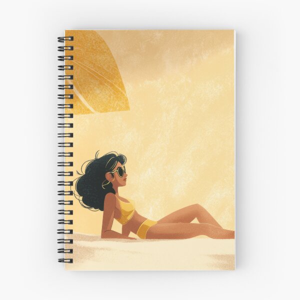 Item preview, Woman basks in beach sun designed and sold by anytka.