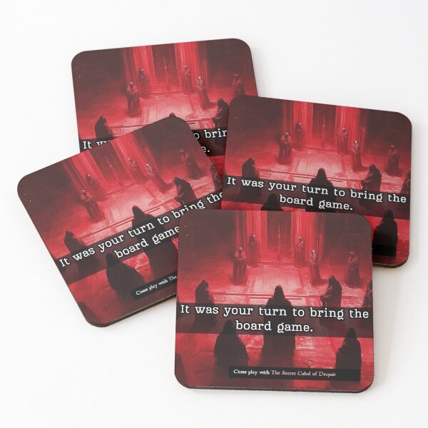 Item preview, It Was Your Turn to Bring the Board Game designed and sold by The Secret Cabal of Despair.