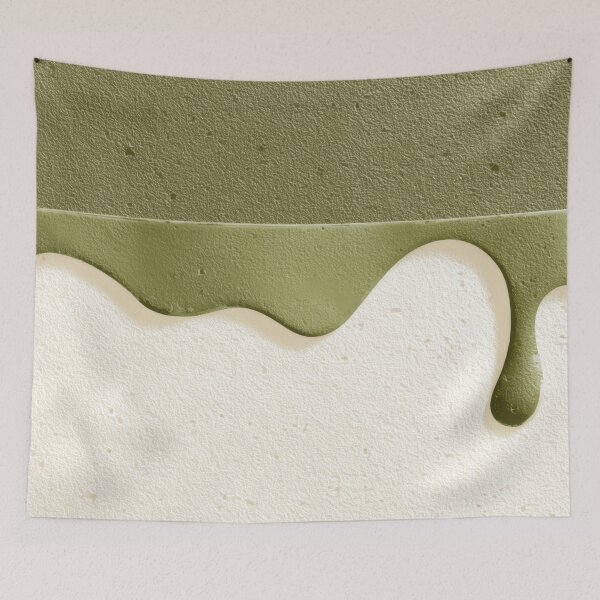 Item preview, Dripping paint on a wall in green designed and sold by anytka.