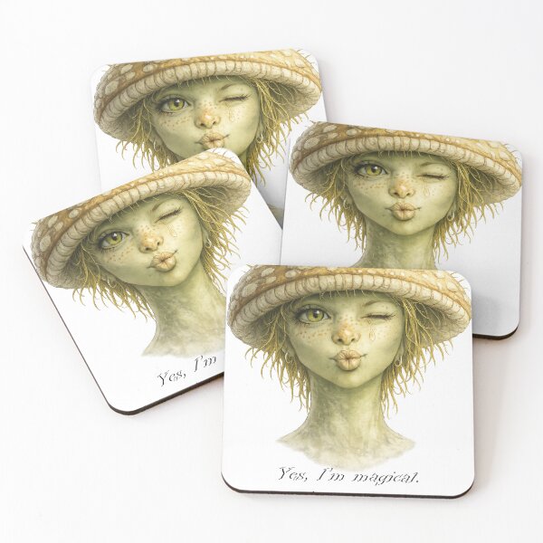 Item preview, Fairy mushroom quote - Yes, I’m Magical. No, I Won’t Fix Your Problems designed and sold by AnyasCrafts.