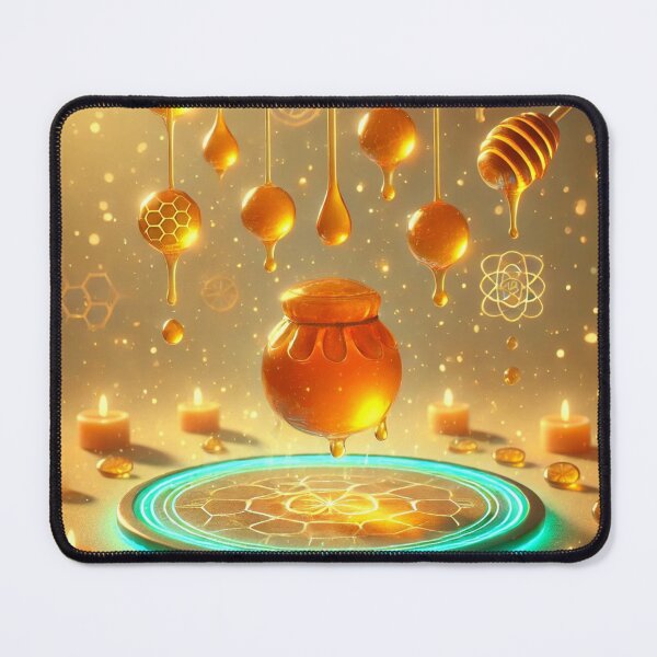 Item preview, Magic Honey Pot Summoning Circle Golden 3D designed and sold by ComedyInkFactor.