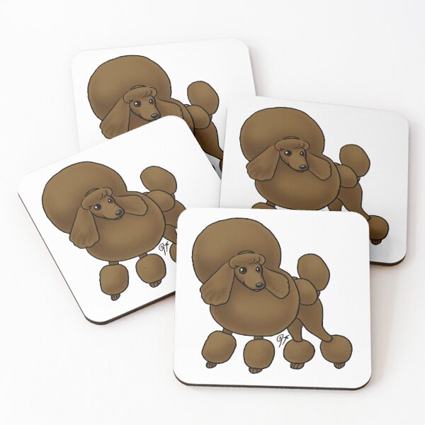 Item preview, Dog - Toy Poodle - Continental Chocolate designed and sold by Jennifer Stolzer.