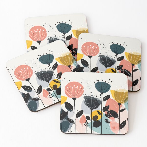 Item preview, Colorful flowers and leaves design designed and sold by anytka.