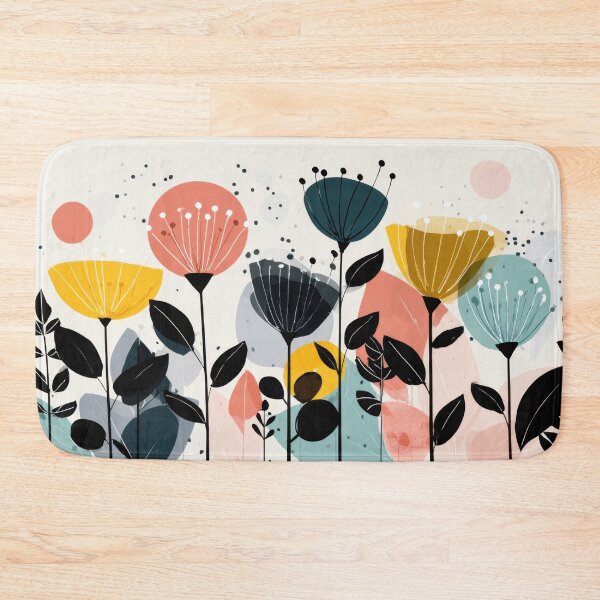 Aperçu de l'œuvre Motifs de fleurs et de feuilles colorées créée et vendue par anytka.