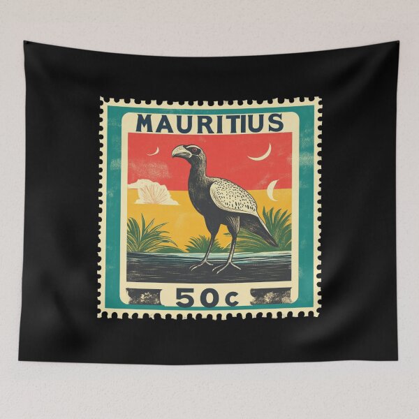 Item preview, Vintage Mauritius Postage Stamp Art - Dodo Bird & Tropics designed and sold by tiigerdad.