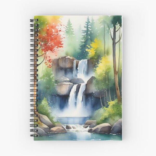 Item preview, Autumn forest with waterfall designed and sold by Kraftbaum.