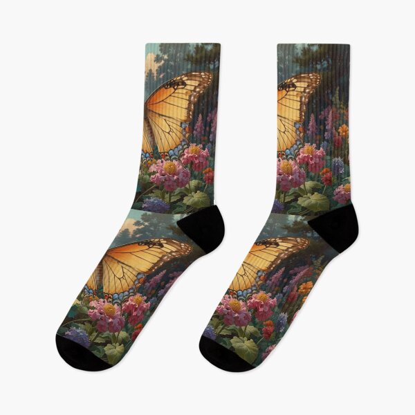 Item preview, Elegant soft pastel victorian floral garden with butterfly  designed and sold by hollycooper.