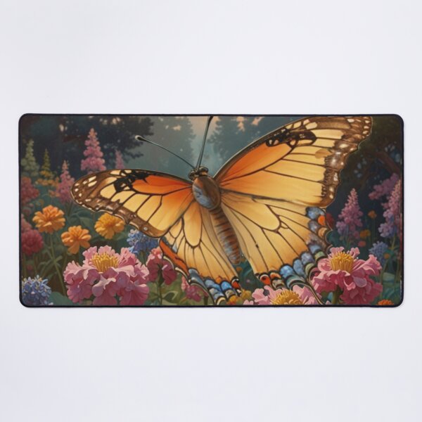 Item preview, Elegant soft pastel victorian floral garden with butterfly  designed and sold by hollycooper.