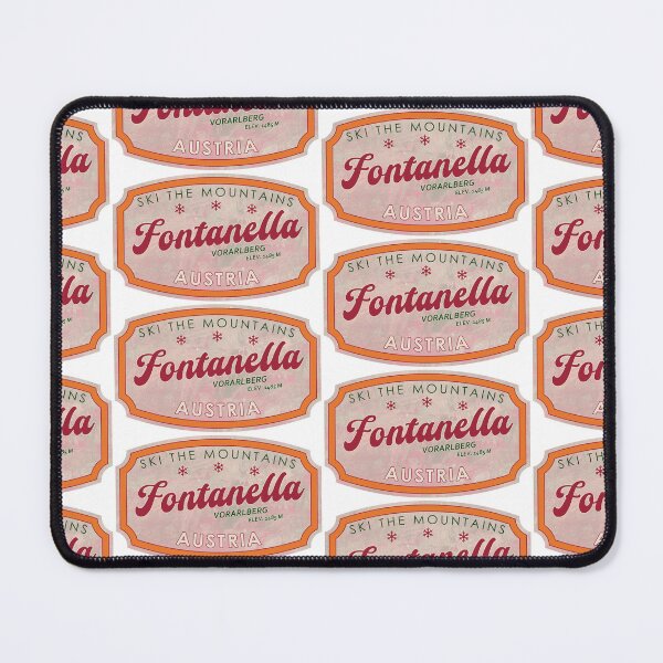 Item preview, Fontanella, Austria, Vorarlberg, Ski, textured skiing badge designed and sold by Wanderful-roads.