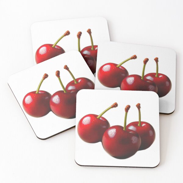 Item preview, Retro red cherries cherry pattern designed and sold by hollycooper.