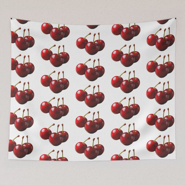 Item preview, Retro red cherries cherry pattern designed and sold by hollycooper.