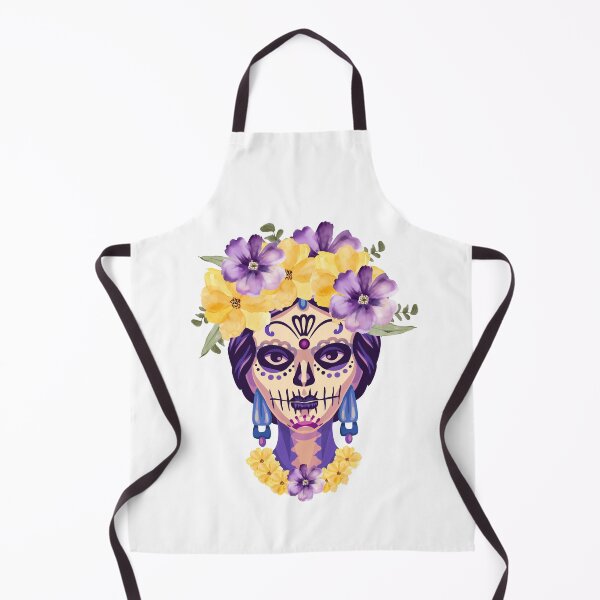 Item preview, Floral Sugar Skull Woman Art designed and sold by ChathuStrokes.