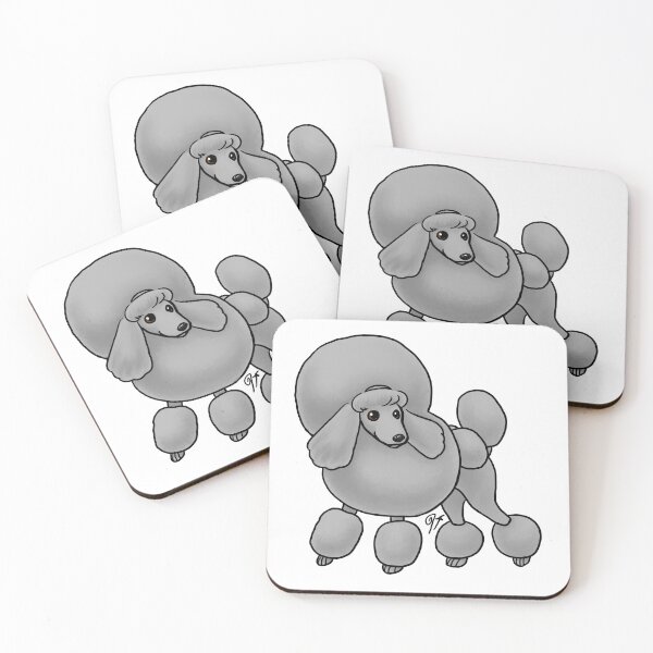 Item preview, Dog - Toy Poodle - Continental Gray designed and sold by Jennifer Stolzer.