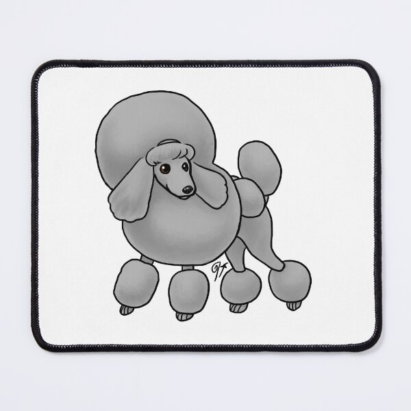 Item preview, Dog - Toy Poodle - Continental Gray designed and sold by Jennifer Stolzer.