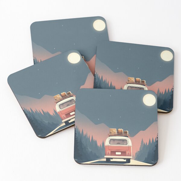 Item preview, Road trip under the full moon sky designed and sold by anytka.
