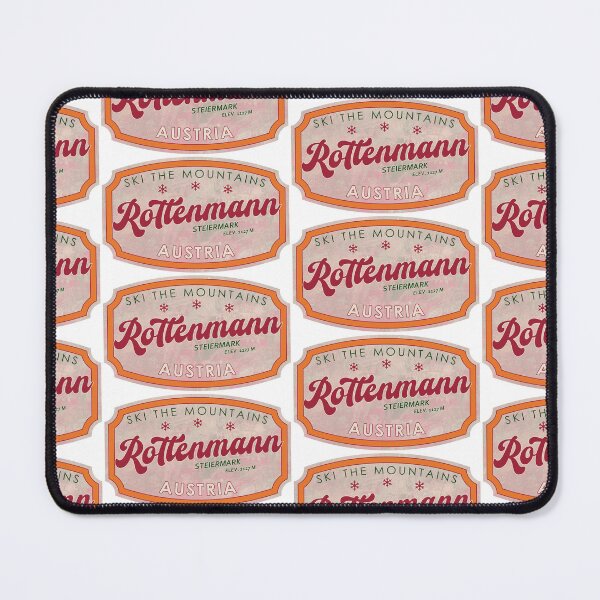 Item preview, Rottenmann, Austria, Steiermark, Ski, textured skiing badge designed and sold by Wanderful-roads.