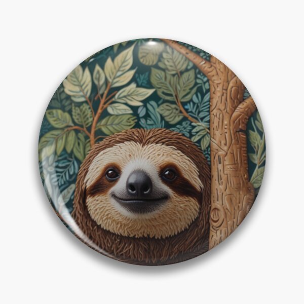 Item preview, Retro cute boho sloth in trees designed and sold by hollycooper.