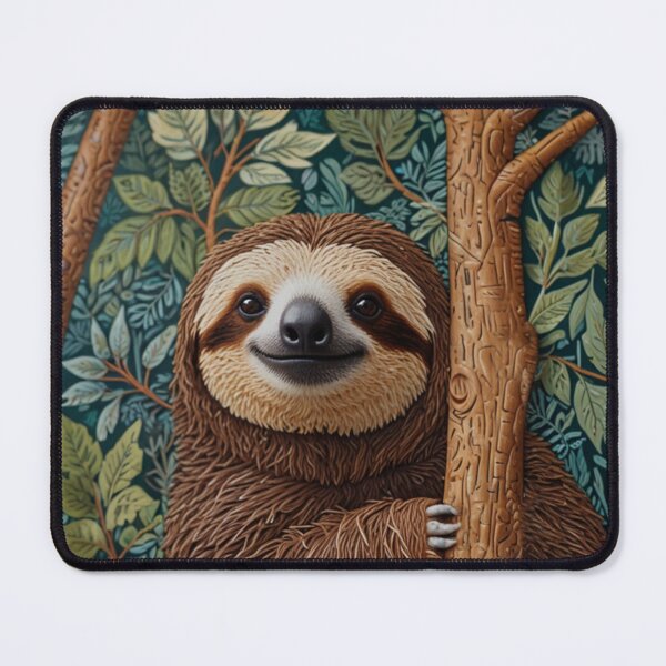 Item preview, Retro cute boho sloth in trees designed and sold by hollycooper.