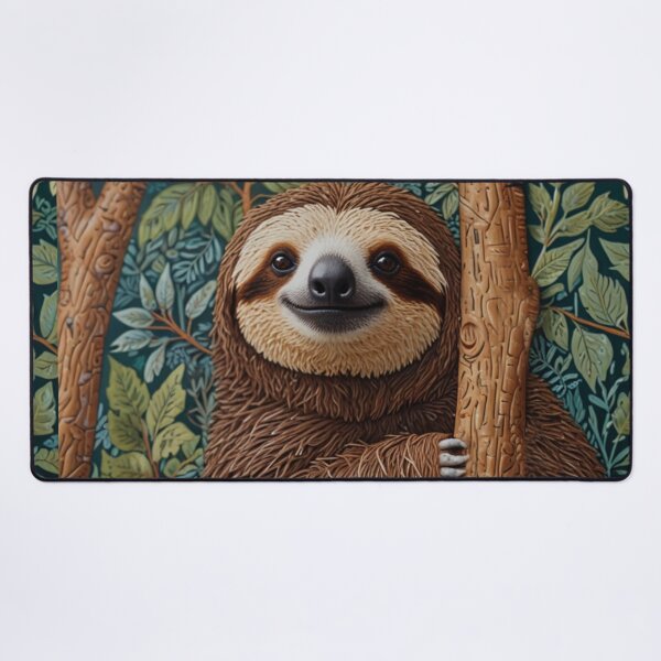 Item preview, Retro cute boho sloth in trees designed and sold by hollycooper.