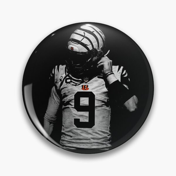 Item preview, Joe Burrow Monochrome Swagger – Silent Focus in Bengal Stripes designed and sold by TheArtOfCar.