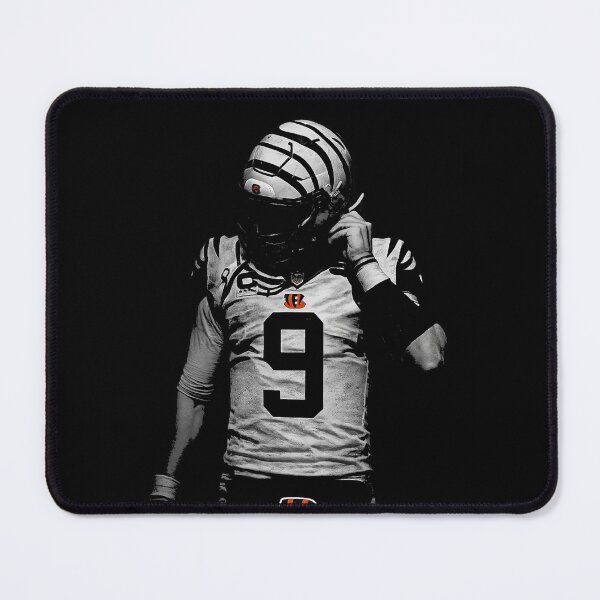 Item preview, Joe Burrow Monochrome Swagger – Silent Focus in Bengal Stripes designed and sold by TheArtOfCar.