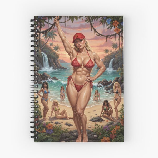 Item preview, Strong beautiful blonde woman on the tropics. designed and sold by Chubby Chase.