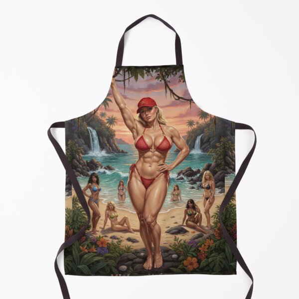 Item preview, Strong beautiful blonde woman on the tropics. designed and sold by Chubby Chase.