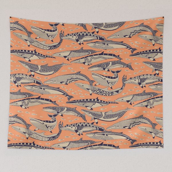 Item preview, minke whales copper designed and sold by scrummy.