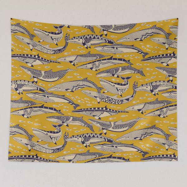 Item preview, minke whales gold designed and sold by scrummy.