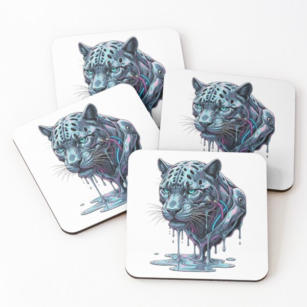 Item preview, Bio-Metallic Panther: Iridescent Liquid Chrome Streetwear designed and sold by Blue Bird  Designs.