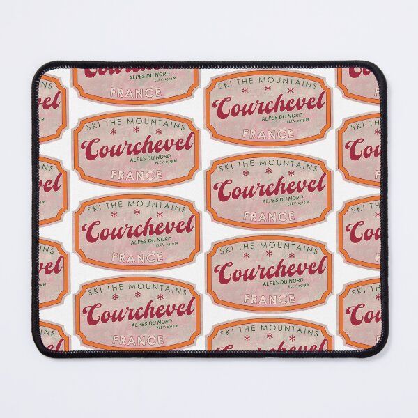 Item preview, Courchevel, France, Alpes du Nord, Ski, textured skiing badge designed and sold by Wanderful-roads.