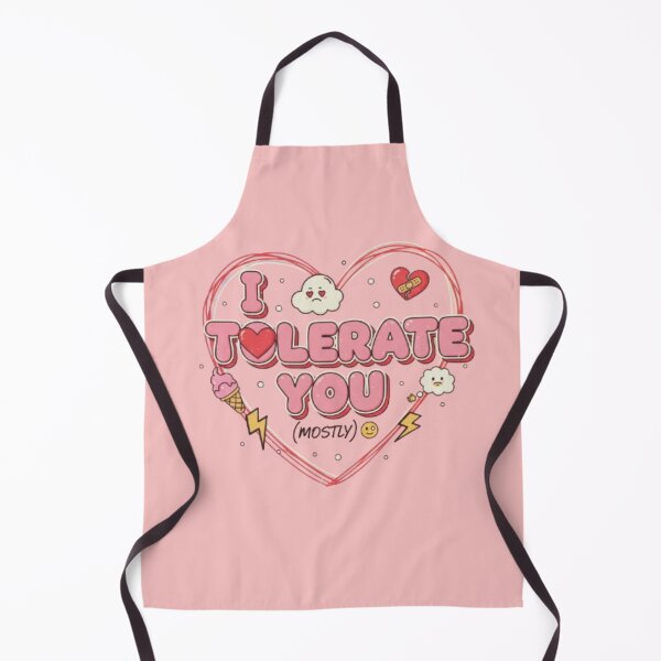 Item preview, I Tolerate You (Mostly)  Funny Valentine’s Day Sarcastic Quote Design designed and sold by Ditstyle.