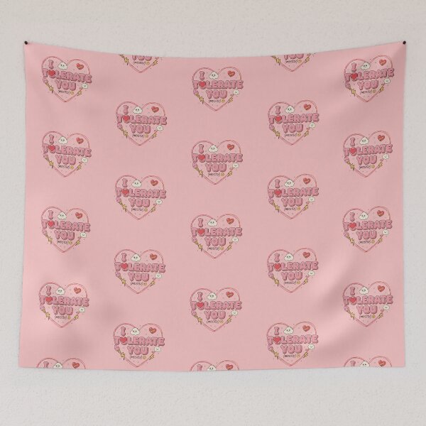 Item preview, I Tolerate You (Mostly)  Funny Valentine’s Day Sarcastic Quote Design designed and sold by Ditstyle.