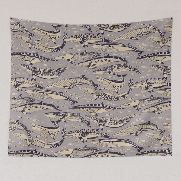 Item preview, minke whales heather designed and sold by scrummy.
