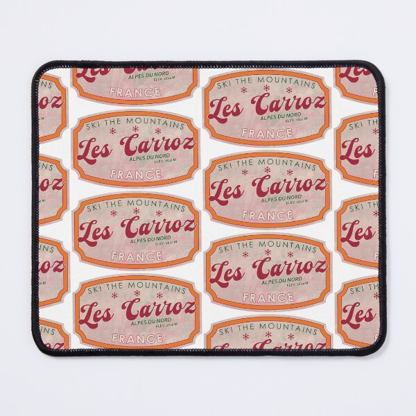 Item preview, Les Carroz, France, Alpes du Nord, Ski, textured skiing badge designed and sold by Wanderful-roads.