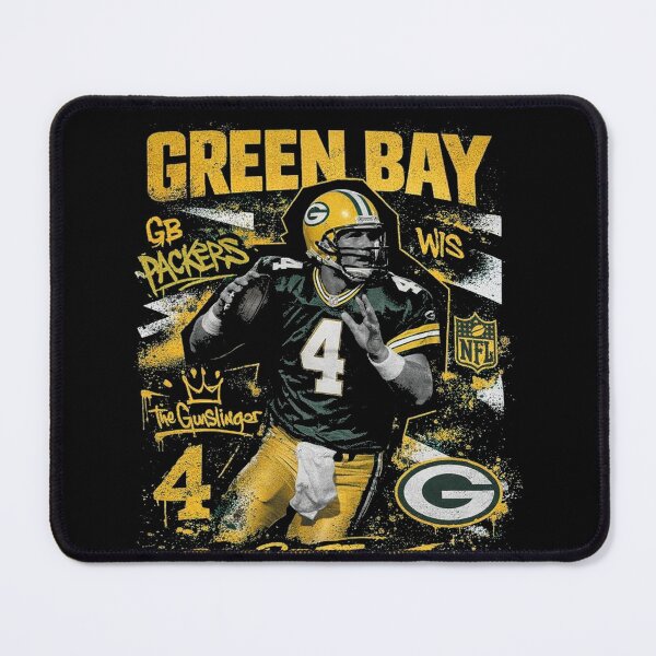 Item preview, Brett Favre Graffiti Legacy – Green Bay Gunslinger in Street Art Vibes designed and sold by TheArtOfCar.